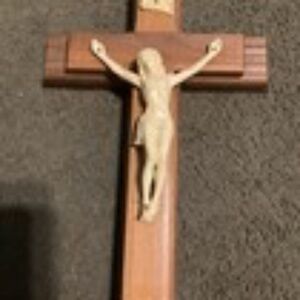 Vintage Catholic Divinity Crucifix for Last Rites & Sick Call Set 12.25x8”X1.25